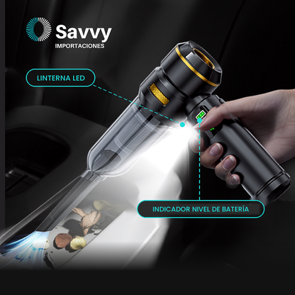 Aspiradora Inalámbrica Potente de SAVVY 4 en 1 · 9 Accesorios